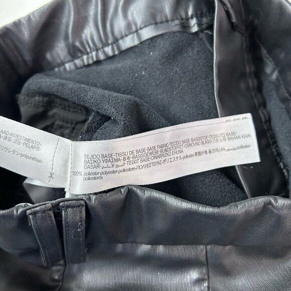 Zara Faux Leather Flare Pants Womens Size XS Black - Picture 10 of 10